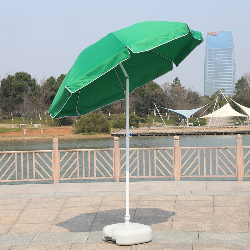 户外沙滩伞转向庭院伞岗亭伞防雨防晒涤纶布遮阳伞海滩休闲长柄伞