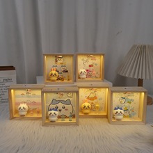 可爱开灯灯光画小夜灯吉伊卡哇Chiikawa小八装饰画哈奇乌萨奇动画