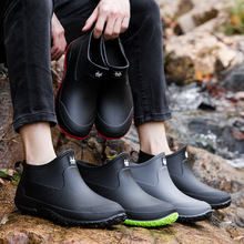 跨境短筒雨鞋男士新款胶鞋情侣女士户外防水鞋轻便套鞋低帮雨靴