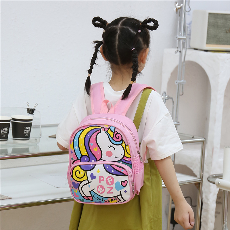 Foreign Trade Children's Bags Cute Cartoon Backpack Kindergarten Boys and Girls Leisure Schoolbag Children Anti-Lost Backpack