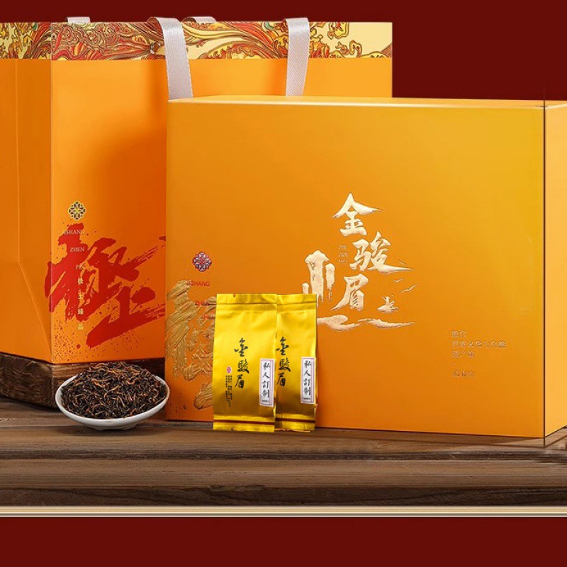 2023新茶特级金骏眉红茶茶叶桂圆香浓香金俊眉礼盒装500g-阿里巴巴
