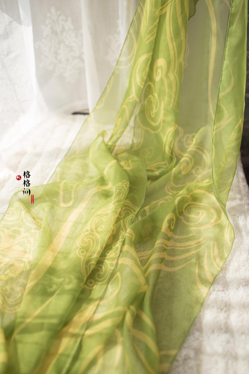 美人关披帛汉服抖音同款舞蹈披帛印花雪纺超长超宽敦煌飞天百搭