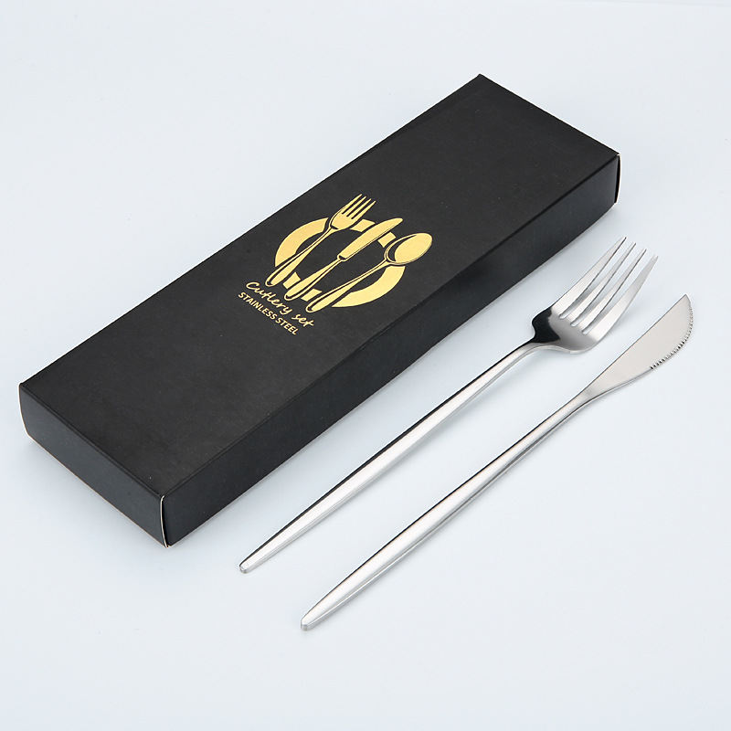 Portuguese Tableware Stainless Steel Knife and Forks Two-Piece Set Western Food/Steak Knife, Fork and Spoon Tableware Gift Set Printable Lo