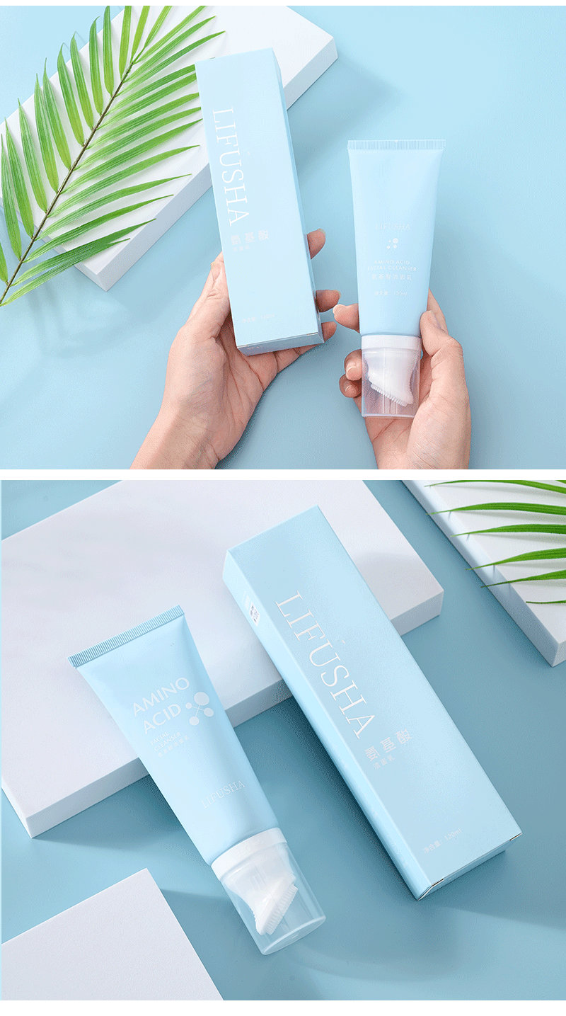 黎芙莎氨基酸清肌洗面奶深层清洁除螨带刷头慕斯洁面乳工厂直供