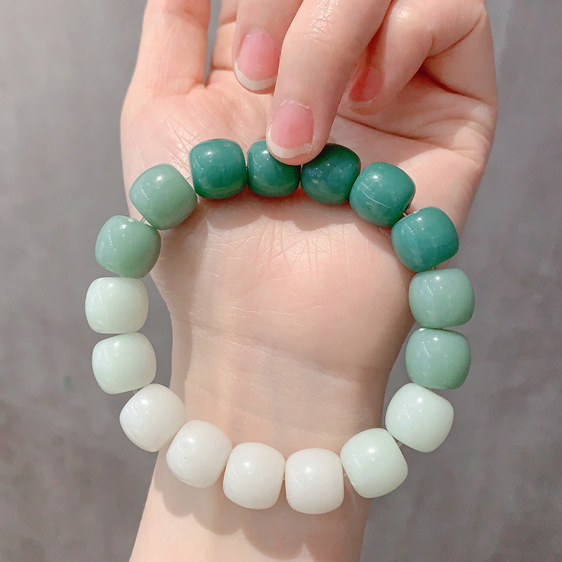 Elementary School Student Decompression Beaded Ice Transparent Amusement Article Bracelet Bodhi Gradient Bracelet Night Market Stall Yiwu Accessories Wholesale Female