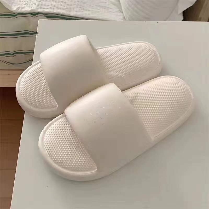 Simple Slippers for Women Summer New Home Shoes Couple Fashion Non-Slip Thick Soft Bottom Bathroom Slippers for Men