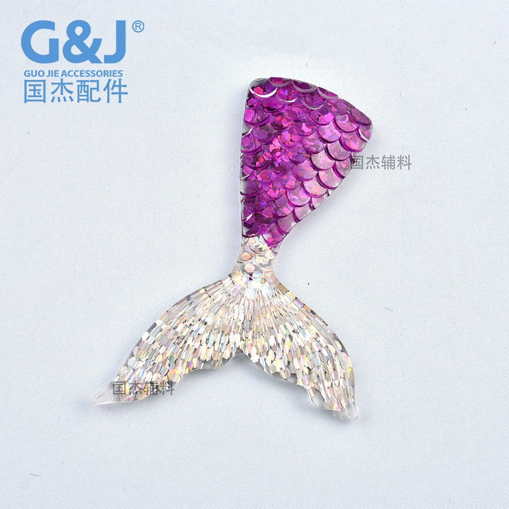 Ornament Accessories Resin Fish Tail Accessories Mermaid Tail DIY Accessories Cream Glue Epoxy Phone Case Decorations