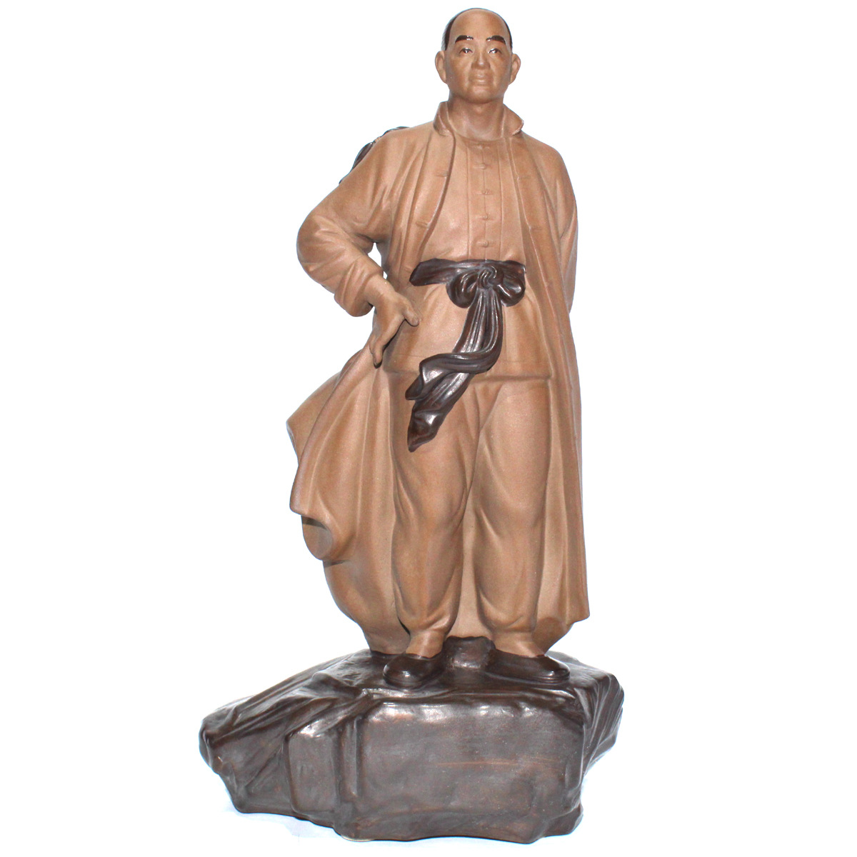 男儿当自强 黄飞鸿 人物摆件收藏家居摆设 送礼怀旧石 湾陶瓷公仔