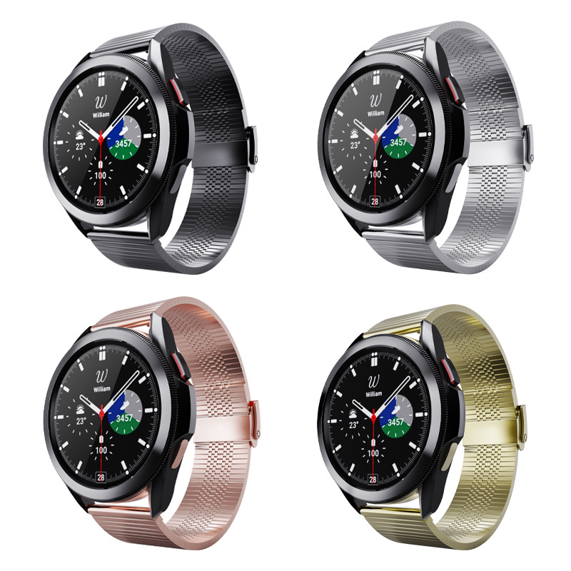 三星watch4阿仙奴表带 适用三星galaxy watch4 classic钛合金表带