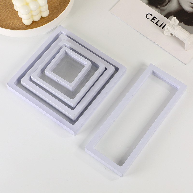 Transparent PE Film Suspension Box Display Nail Badge Packing Box Ring Necklace Earrings Jewelry Storage Box Display Box