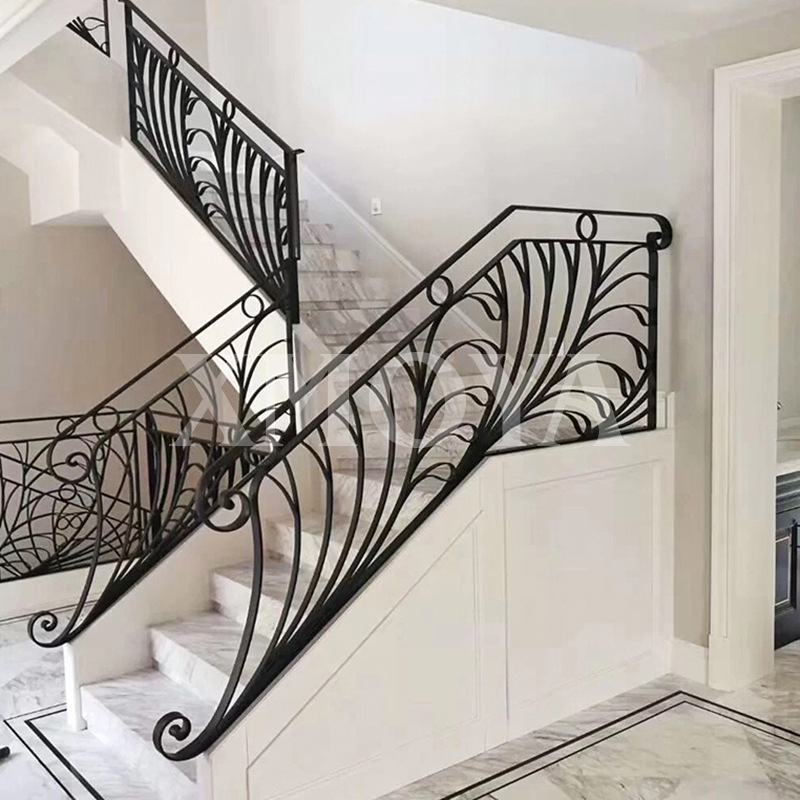 别墅楼梯扶手铁艺阳台围墙护栏家用室内栏杆复试欧式简约厂家定制