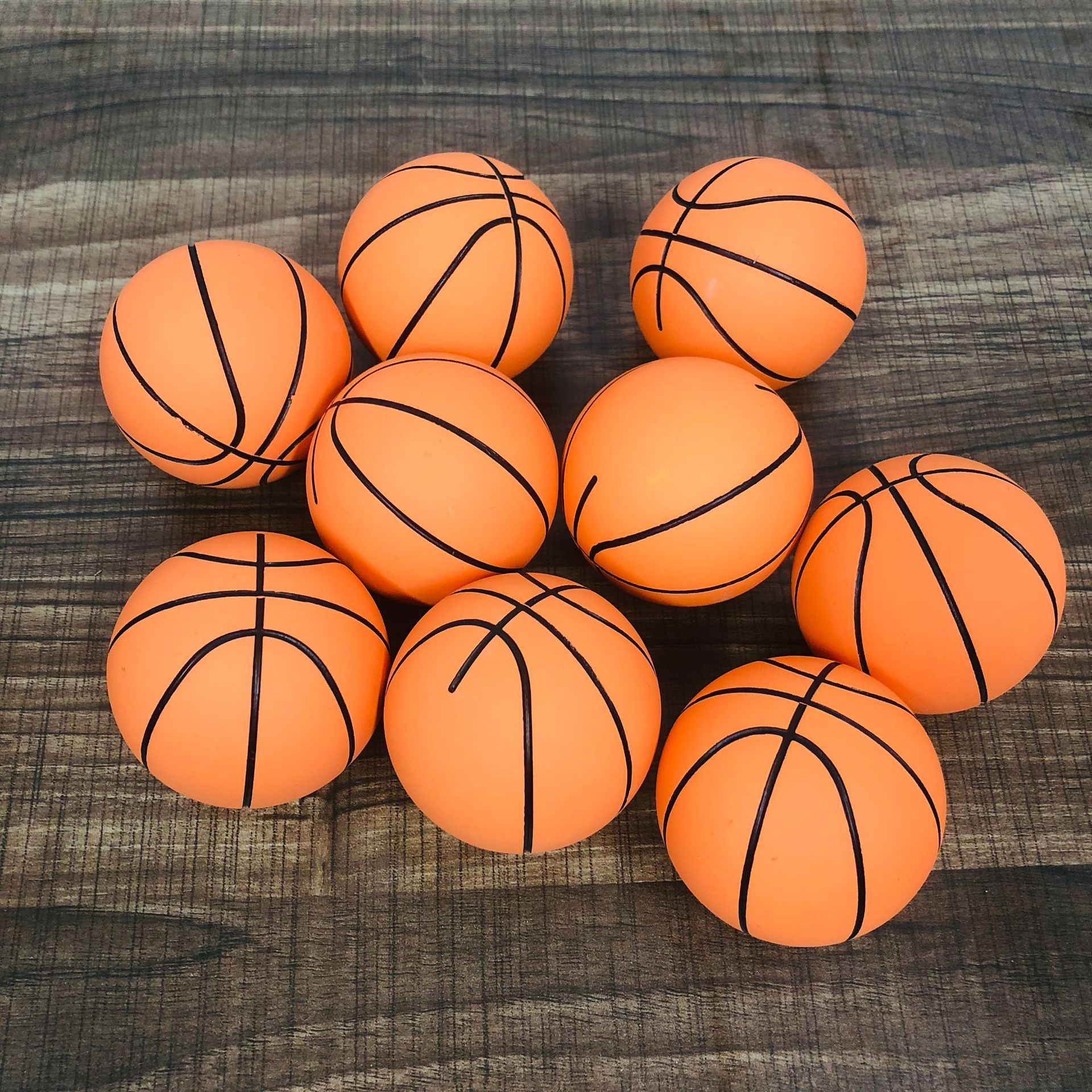 0空心弹力球橡胶弹力球户外室内小篮球6厘米训练球空心壁球手球