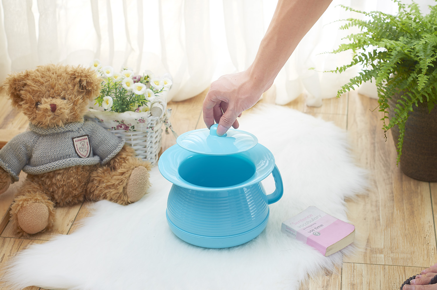 痰盂家用带盖老人尿盆尿桶塑料加厚儿童座便器成人居家便盆尿壶