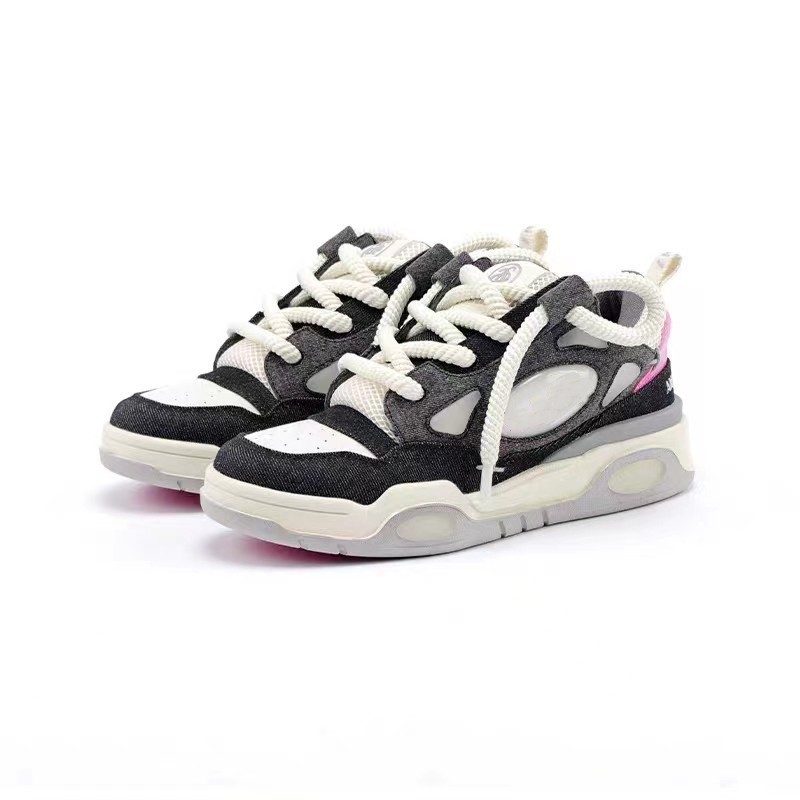 ocretro大面包鞋复古老爹厚底情侣小白鞋国潮牌运动滑板鞋男女