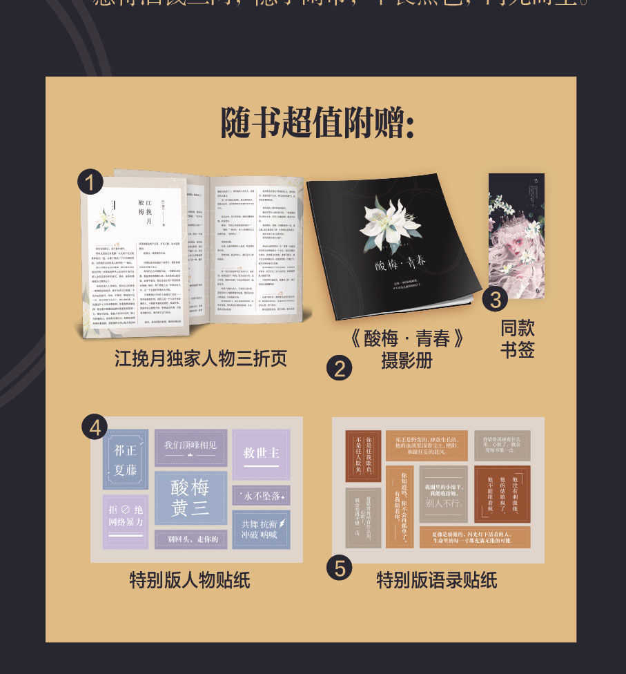 酸梅黄三著晋江文学青春校园畅销实体小说书新增番外4