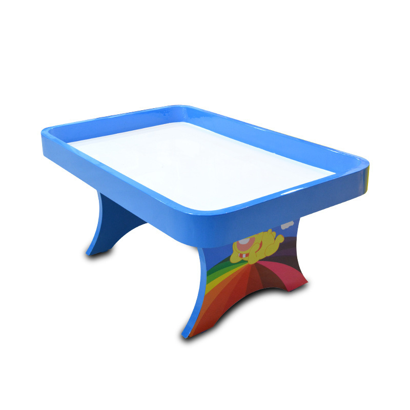 厂家直销木质烤漆平面多功能儿童游戏桌太空沙桌玩具桌手工体验桌
