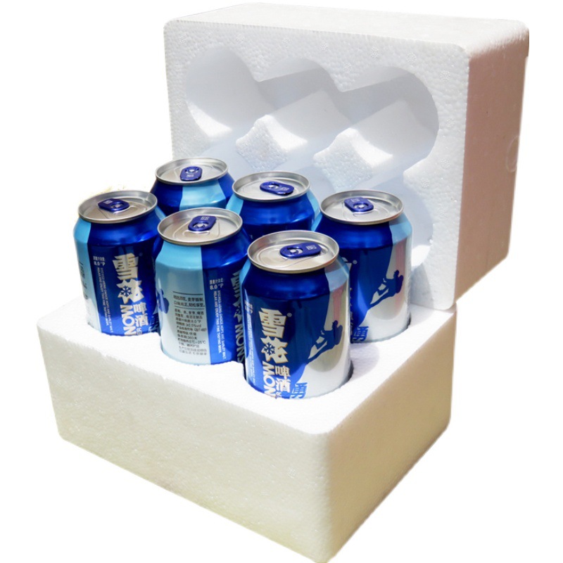 24听装330ml啤酒易拉罐泡沫箱6瓶12可乐饮料防碰撞打包盒快递包装