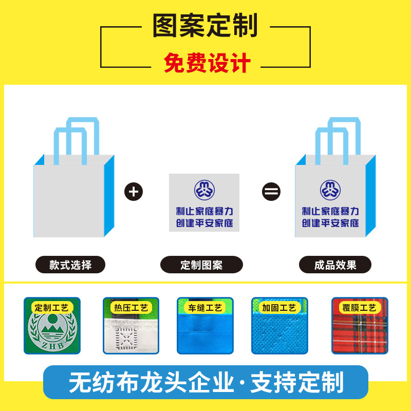 Spot Goods Non-Woven Gift Bag Wholesale Fashion Clothing Store Promotional Handbag Film Tote Bag Can Be Printed Logo