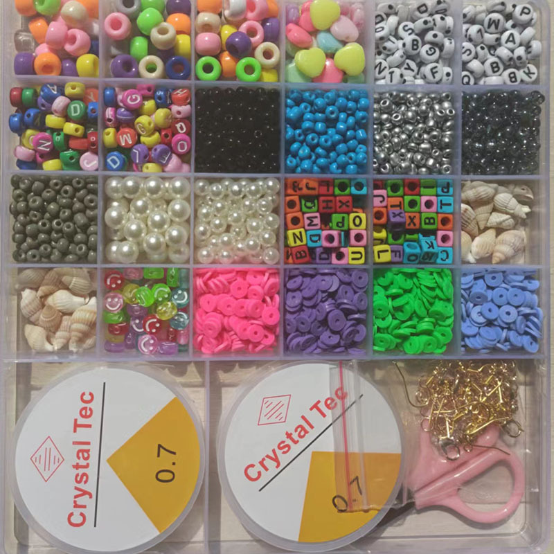 Amazon Hot Selling Fruit Polymer Clay Spacer Bead Suit Handmade Color Small Bead DIY Beaded Jewelry Accessories
