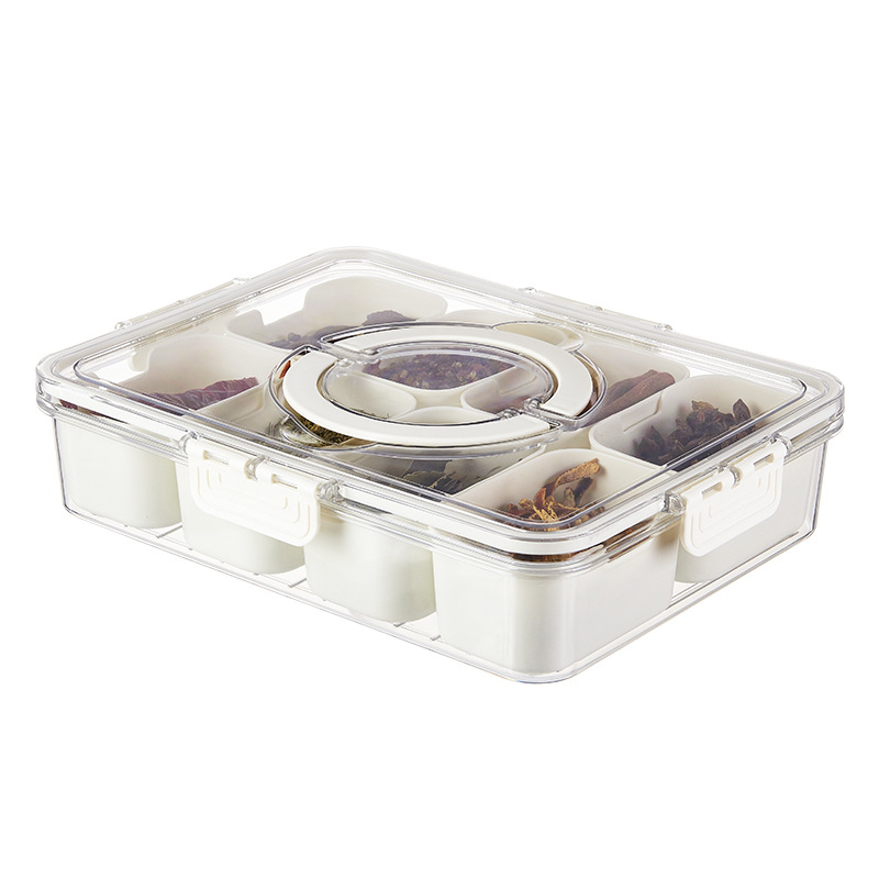 Seasoning Fresh Plastic Kitchen Sealed Box Spice Storage Box Food Grade Sub-Format Transparent Coarse Grains Seasoning Seasoning