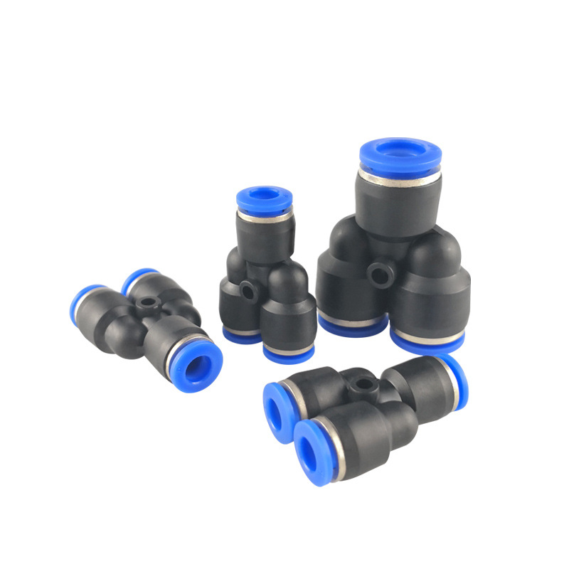 Pneumatic Components Y-Type Tee Joint Plastic Py6 Air Pipe Quick Quick Plug Connector Py4/8/10/12/14/16 Ya