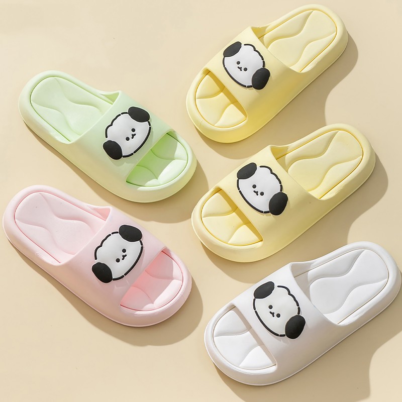 网红可爱小熊卡通一字拖厚底休闲室内凉拖鞋女外穿秋季时尚批发