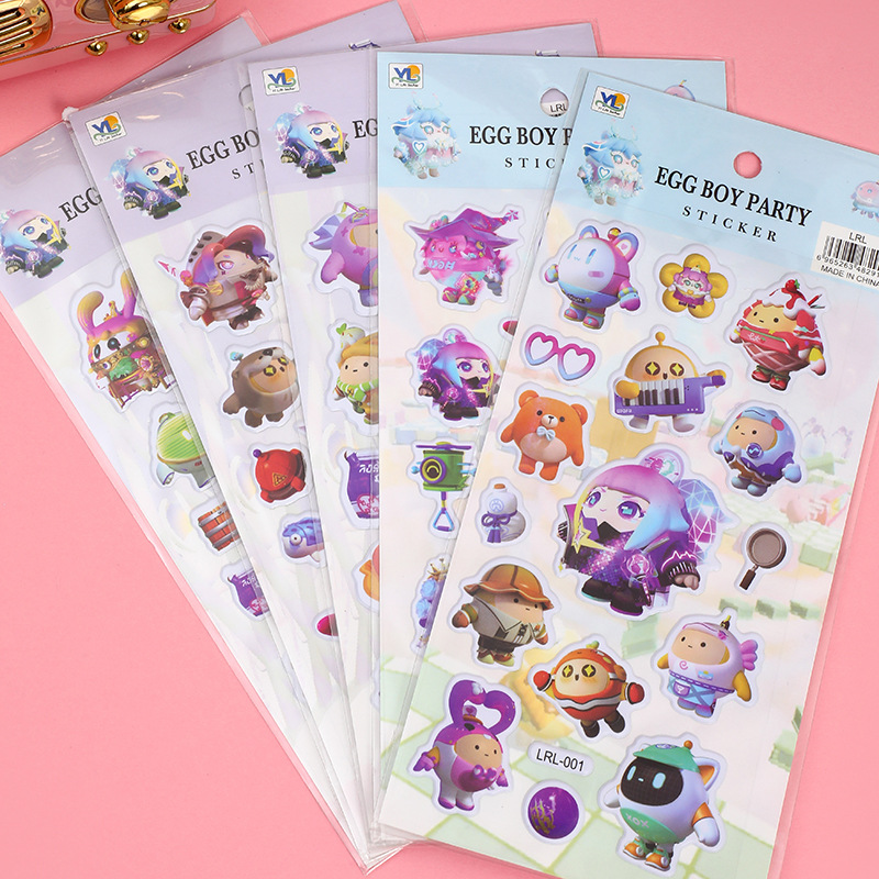 Cross-Border Sanrio O Cartoon Stickers Strawberry Bear Mi Xue Bing Cheng Small Animal Materials Stationery Journal Stickers Gu Nano Sim