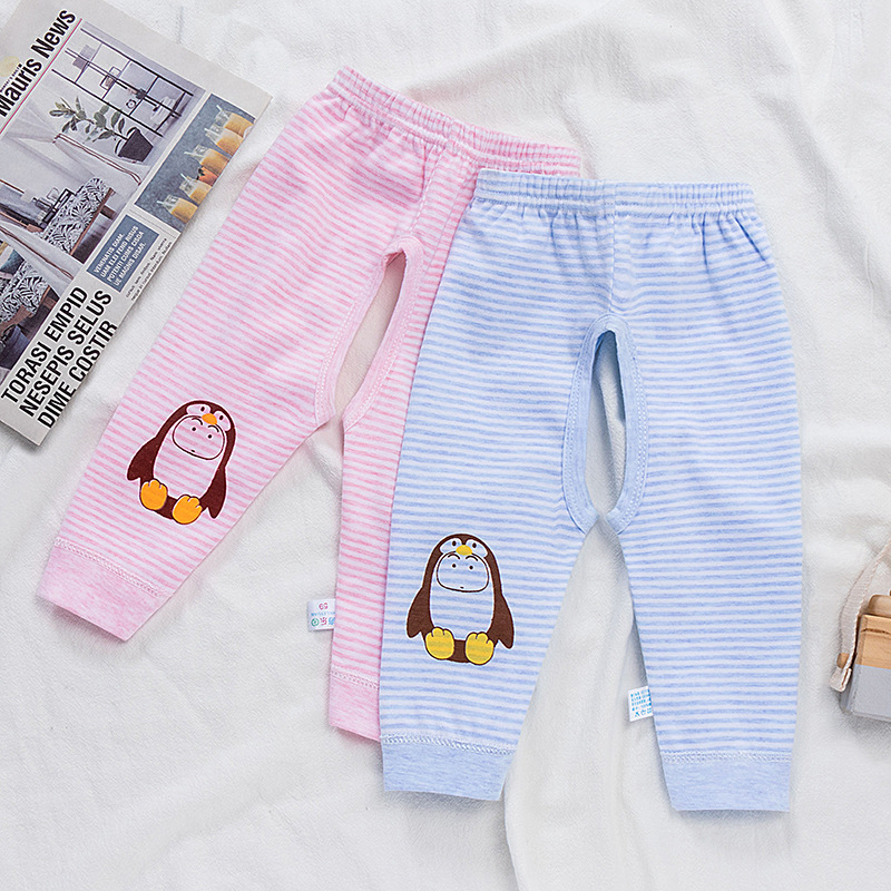 宝宝叉叉裤春秋可开档婴儿裤子薄款棉男童居家空调裤漏档裤儿童