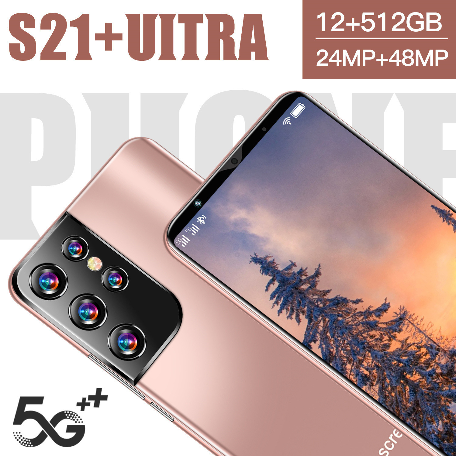 定制私模外贸热款跨境安卓智能手机s21 uitra5.