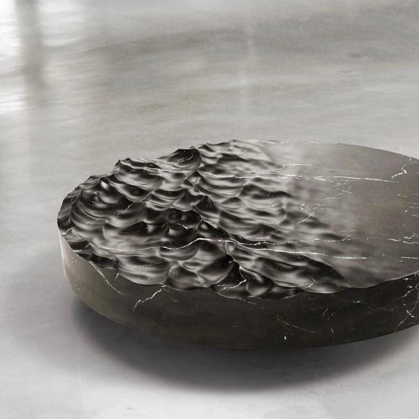 大理石台面 水波纹石材 液态大理石桌面定制 波浪纹家具台面加工