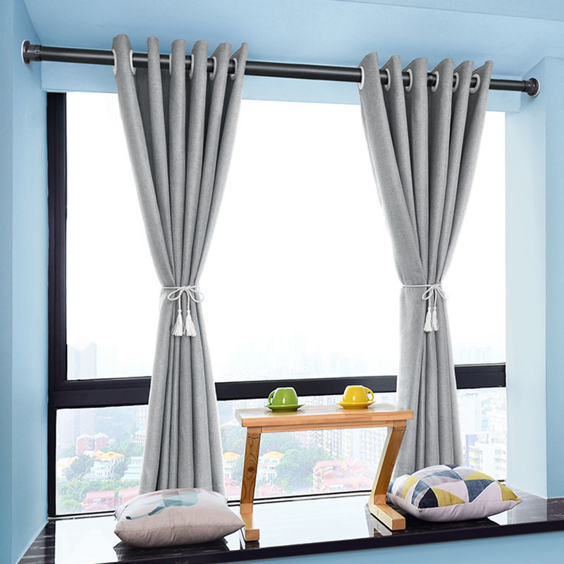 杆窗帘杆伸缩收缩杆挂可免伸缩卫生晾衣杆衣架窗帘窗帘钉晾衣架免