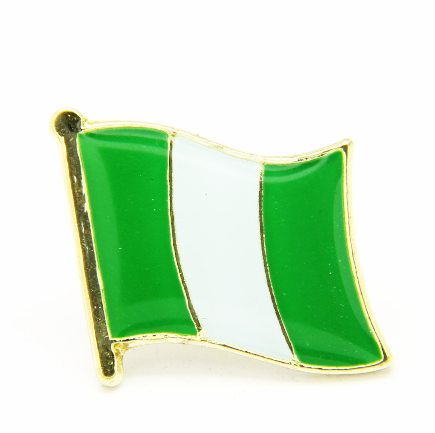 尼日利亚 金属国旗徽章国旗饰品nigeria flag lapel pin badge143