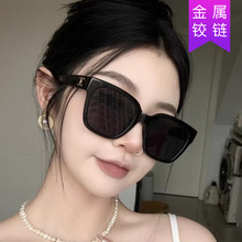 复古方形太阳镜女 韩版新款网红时尚墨镜ins个性高级感嫩粉色眼镜