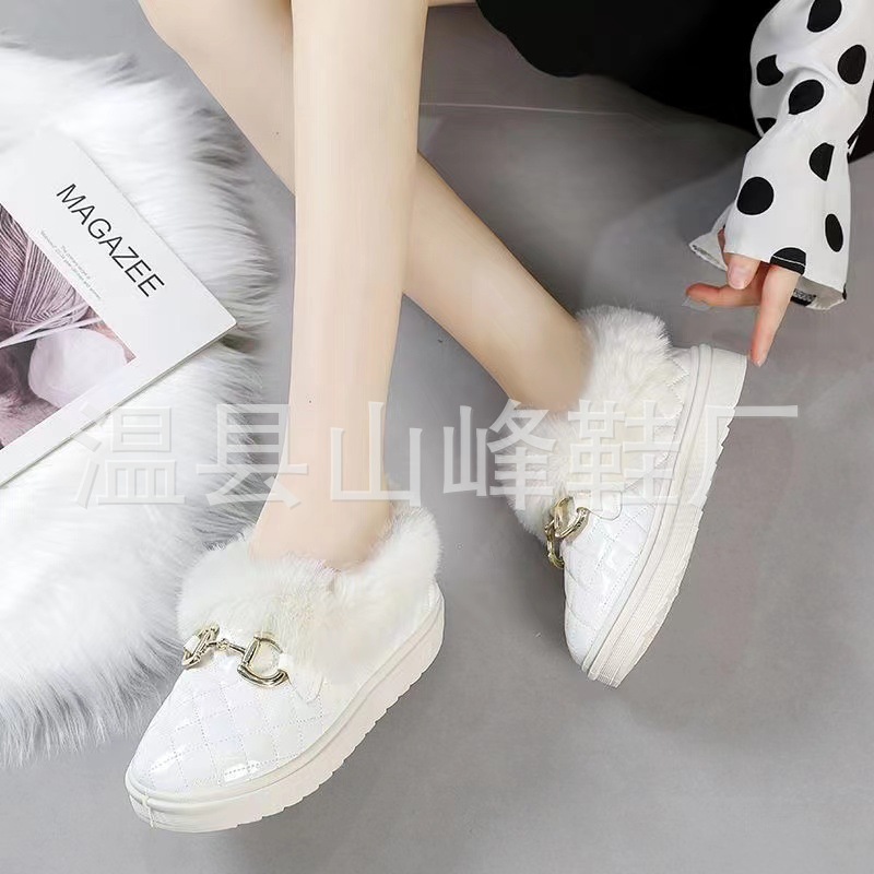 Winter New Warm Slip-on Snow Boots Winter Fashion Cold-Proof Outer Wear Women's Cotton Shoes Students' Short Women's Cotton Boots