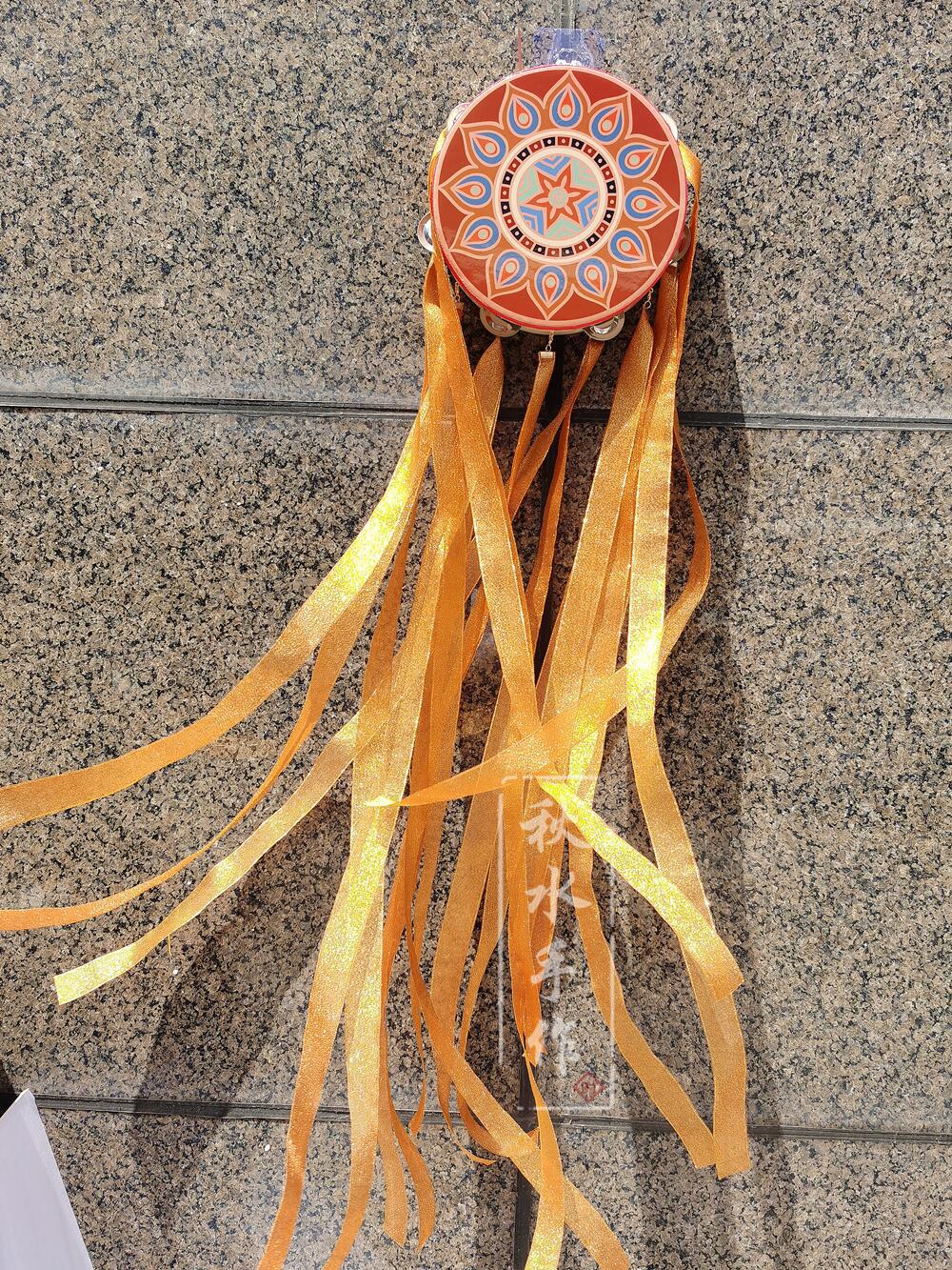 中国风新款敦煌鼓遇见飞天手鼓流苏汉服周边摄影舞台效果走秀道具