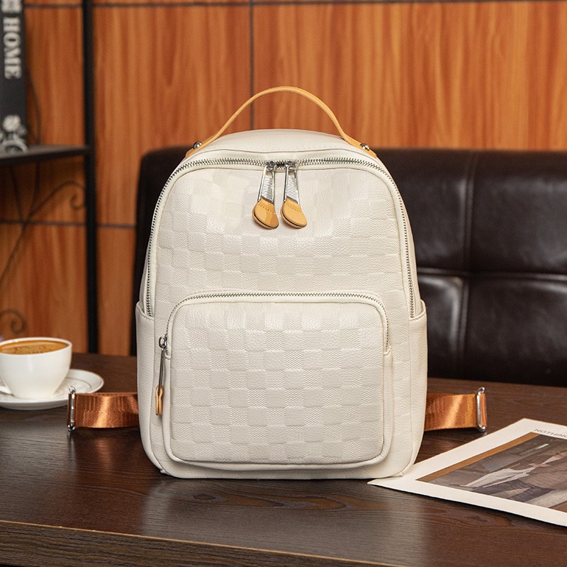 Soft Leather Textured Women's Backpack Women's Bag 2023 New Fashion PU Leather Outdoor Backpack Women's Casual Backpack