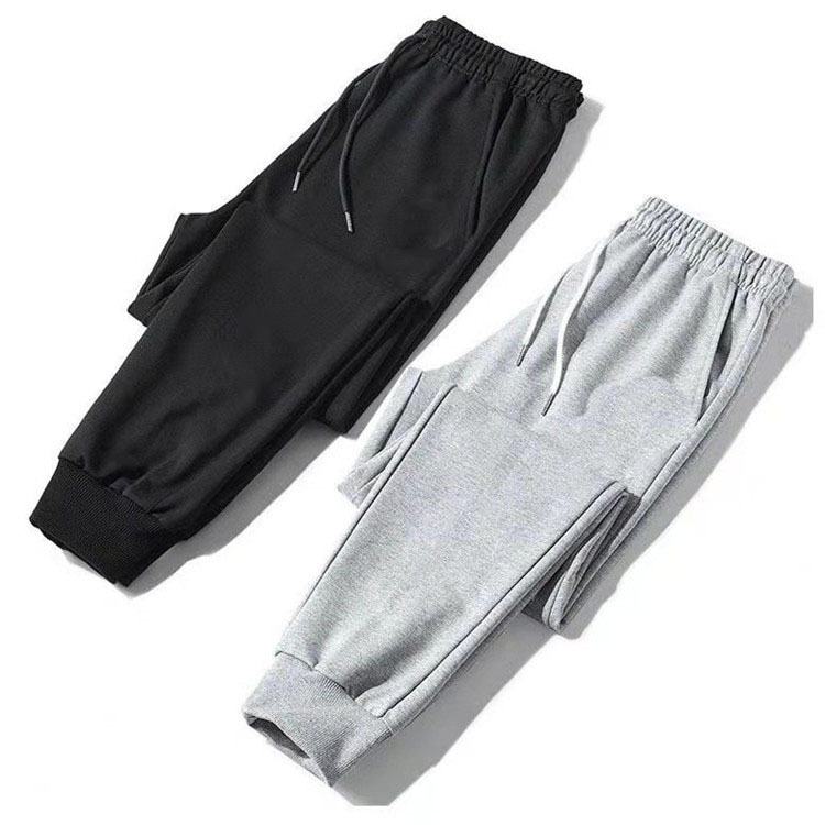 鱼鳞涤纶运动裤2021男束脚裤春秋冬男女休闲裤卫裤宽松大码韩版潮