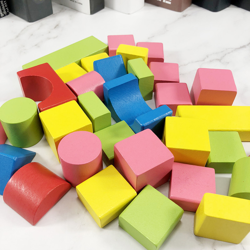 幼儿园大班益智类玩具立方体教具室内建构区辅助材料桌面方块积木