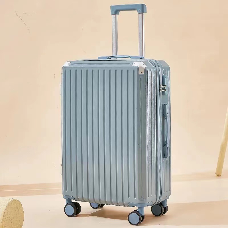 New Luggage Universal Wheel Trolley Case Leather Case Men's and Women's Student Fashion Suitcase Large Capacity Suitcase with Combination Lock