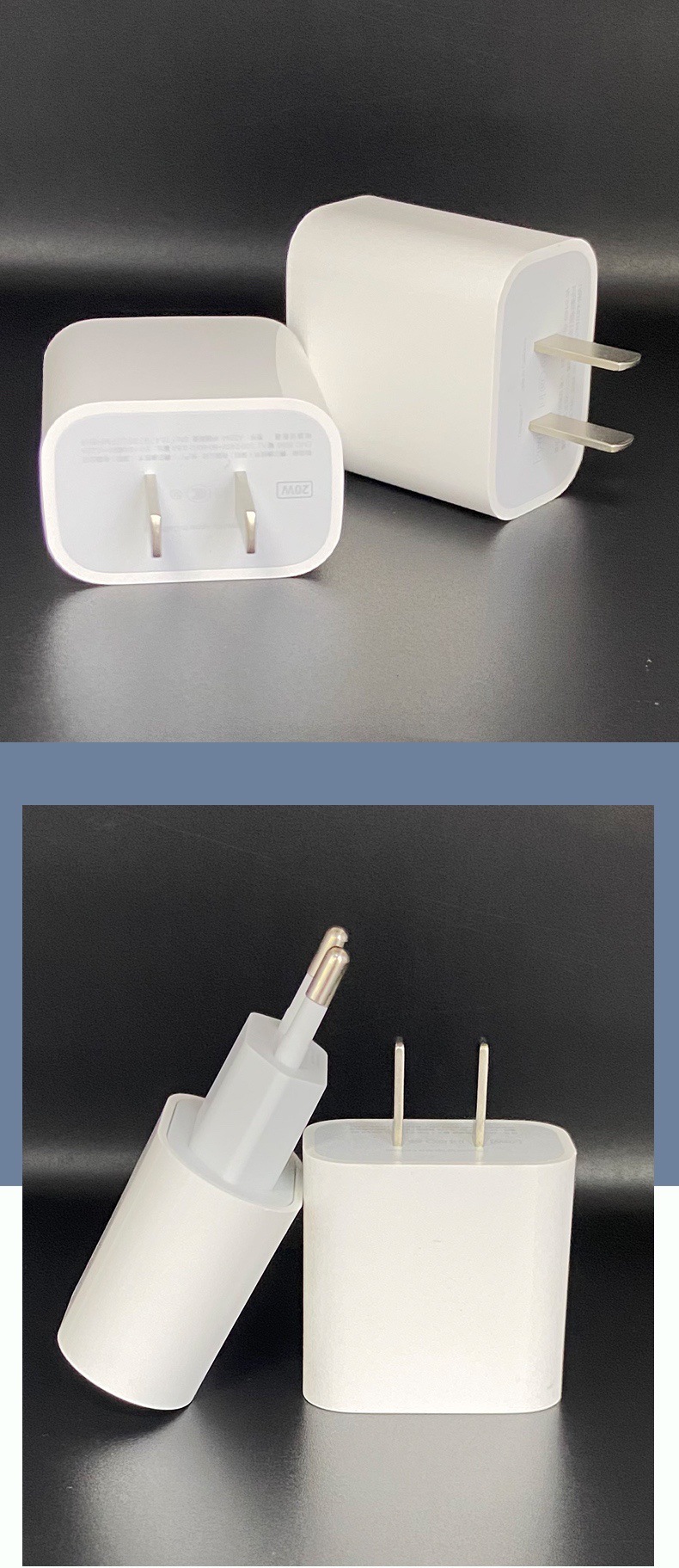 厂家现货type-c接口美规pd20w充电器 适用iphone12手机快充充电头