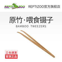 Reptizoo爬虫喂食竹镊子 爬宠角蛙乌龟变色龙守宫大麦虫原竹镊子