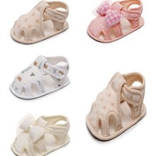 厂家直销夏季新款婴儿包头凉鞋防踢脚学步鞋软底宝宝鞋