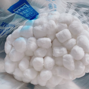 一次性医用500g脱脂棉球日用清洁护理化妆棉球大号袋装棉花球