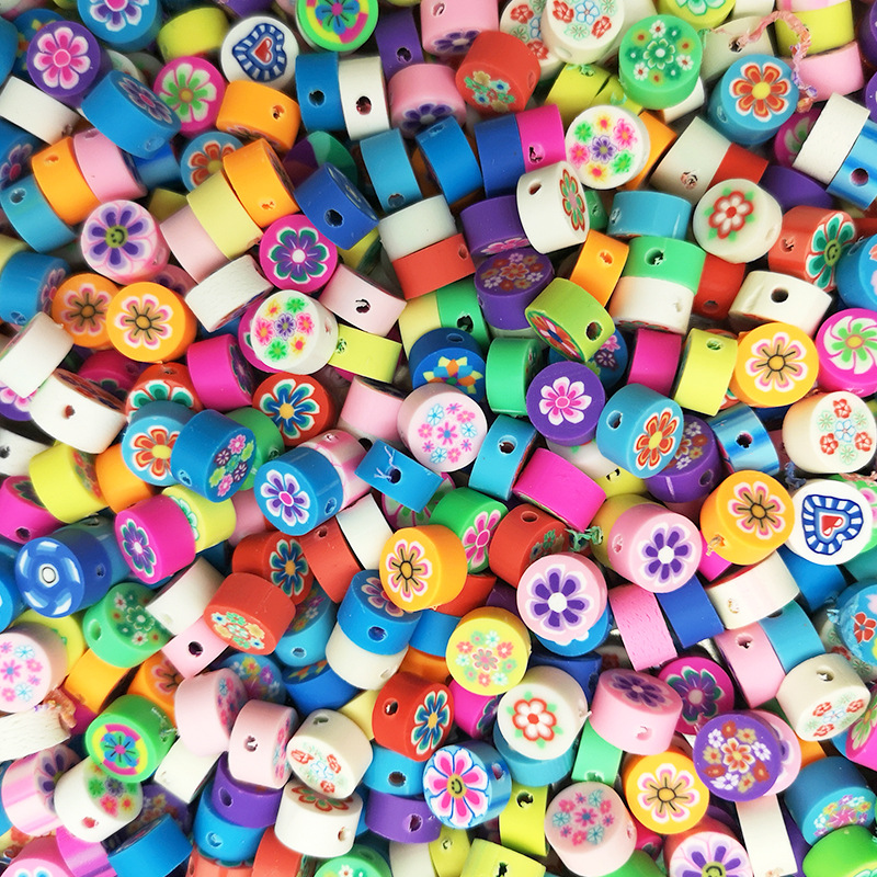 串珠24格水果卡通动物爱心软陶珠盒装波西米亚风diy手工软陶珠子