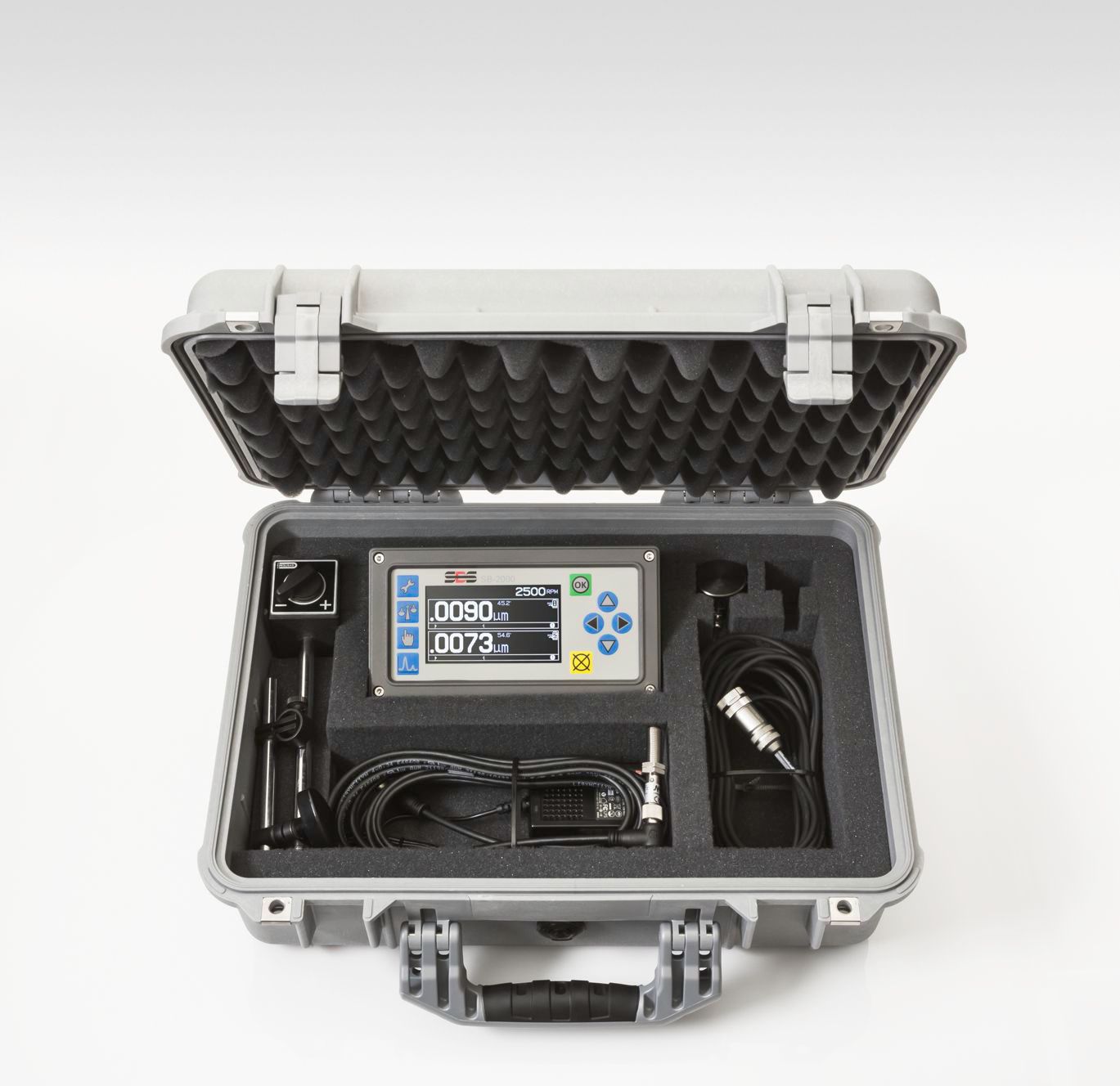 台湾普阳py2700动平衡仪机床主轴电机砂轮动平衡校正仪动平衡调试