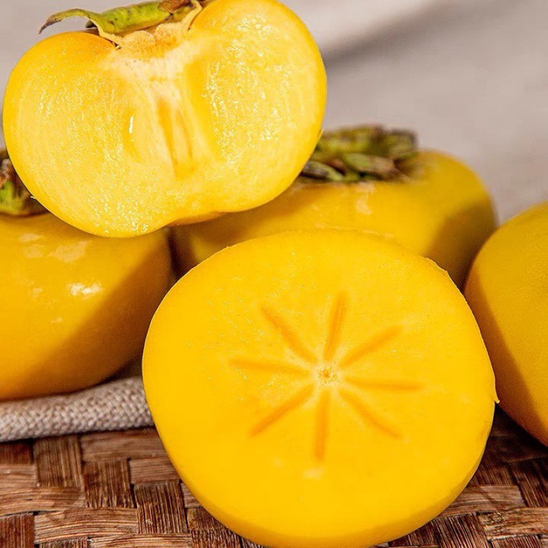 柿子脆柿子甜柿子新鲜水果脆柿脆甜脆柿子批发10斤真空包装邮政