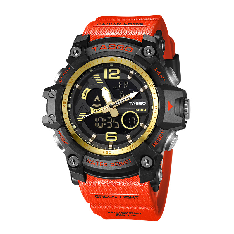 tasgo特斯高品牌t121夜光防水青少年原宿电子手表厂家直销