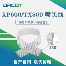 打印机数据线xp600/tx800喷头扁平线加厚款耐用29P芯面同向不分叉