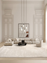 地毯客厅茶几毯2022新款现代简约地垫高级感咖色立体毯面混纺暖色