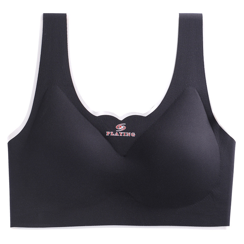 Oxygen 2.0 Ice Silk Seamless Beautiful Back Chest Wrap Underwear Women's Vest Base Tube Top without Steel Ring Sports Push up Bra